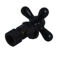 thumbnail image 5 of Westbrass 20" Corrugated Faucet or Toilet Supply Kit with Cross Handle Angle Valve, Matte Black, 5 of 9