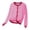 Pink, variant on Coerni Girls Cardigan Sweaters Contrast Trim Button-Up Knit Crewneck Sweater Soft Lightweight Kids Fall Clothes School & Daily Wear