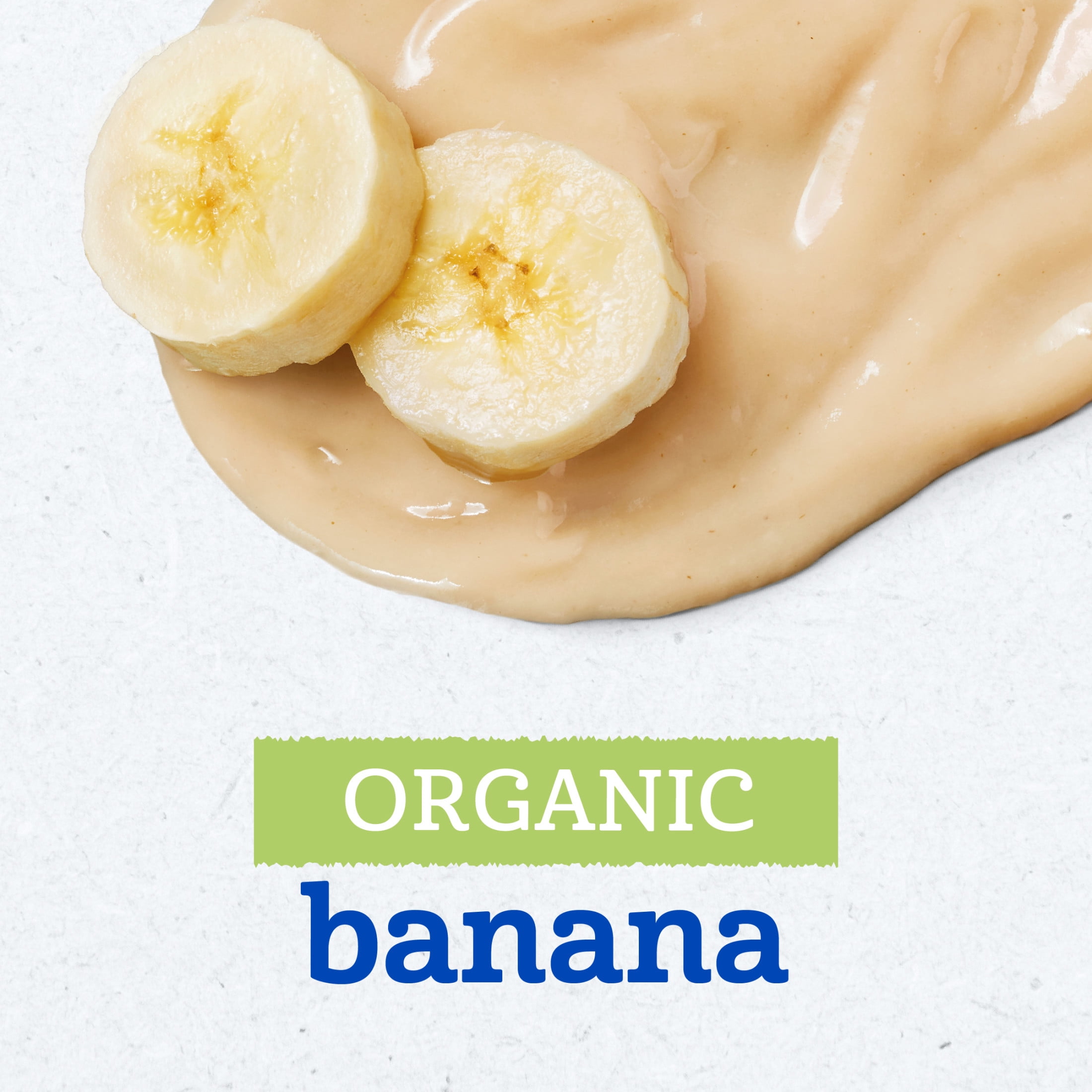 (3 pack) Gerber Organic Stage 1 Baby Food Puree, Banana, 4 oz Jar