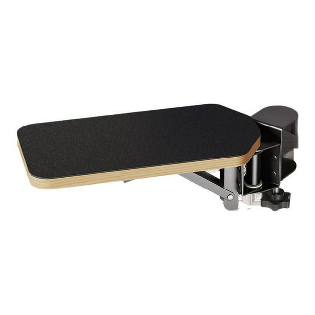 Foldable and Rotatable Wooden Computer Arm Support Bracket for Office Desk - Elbow and Wrist Support