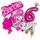 thumbnail image 5 of Juego de globos de tacón alto para niñas Barbie 15 piezas rosa, 5 of 5