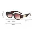 thumbnail image 2 of Gafas pequeñas únicas para mujer, anteojos cuadrados Retro con personalidad a la moda, color negro, 2023, 2 of 3