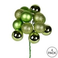 thumbnail image 2 of Vickerman 12" Celadon Ball Ornament Christmas Pick, 4 per set, 2 of 2