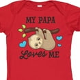 thumbnail image 4 of Inktastic My Papa Loves Me with Sloth and Hearts Boys or Girls Baby Bodysuit, 4 of 5