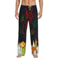 thumbnail image 2 of Picia Merry Christmas Elk Mens Soft Woven Cotton Elastic Waistband Sleep Pajama Pant Lounge Sleep Pant With Pockets And Drawstring-XX-Large, 2 of 9