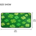 thumbnail image 3 of SKYSONIC St.Patrick's Day Kitchen Rugs and Mats,Beautiful Clover Non Slip Washable Cushioned Carpets Polyester AntiFatigue Comfort Porch Floor Mat Doormat for Washroom Bedroom Office 39 x 20 inch, 3 of 7