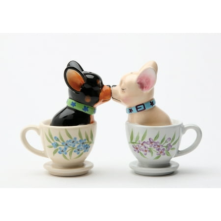 UPC 726549081743 product image for Tea Cup Chihuahua Pups Magnetic Salt and Pepper Shaker Set | upcitemdb.com