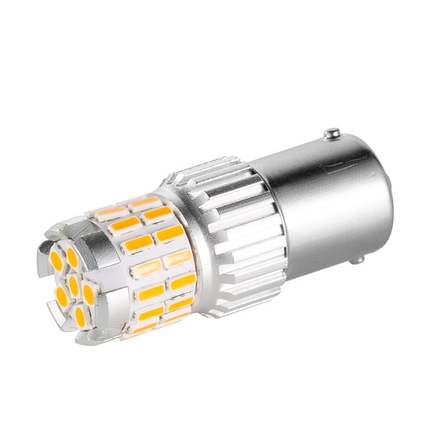 Scienceny 2 piezas de luz de giro multicolor exquisita buena decoración lámpara de señal resistencia a altas temperaturas rendimiento estable bombilla Bombillas para automóviles Luz amarilla Scienceny VI016265-03