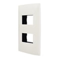 thumbnail image 2 of Placa Decorativa 2 Modulos Leviton Plastico Blanco 20 Piezas, 2 of 3