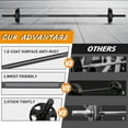 thumbnail image 6 of 55" Weight Lifting Bar, 1" Standard Straight Barbell Bars for Weight lifting, Olympic Barbell Bar for Bench Press/Hip Thrusts/Squats/Lunges for Gym and Home, 2 Star Star-nuts (480lb Weight Capacity), 6 of 6