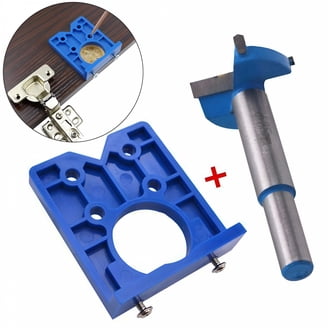 Cabinet Hardware Jig – Aluminum Alloy Adjustable Handle Template Tool With Drill Guide, 3 Bits & Auto Punch For Knobs, Drawers, Doors