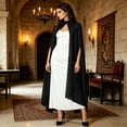 thumbnail image 7 of Chiffon Cape Poncho For Women, Teen Sheer Mesh Party Long Shawl Wrap, Halloween Capelet Bridal Evening Dress Cover Up, 7 of 7