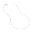 thumbnail image 2 of 14K White Gold Women's 18" 1.05mm Tight Cable Chain Necklace, 2 of 4
