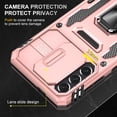 thumbnail image 6 of TECH CIRCLE Magnetic Slim Case for Samsung Galaxy S22 Plus,Slip Guard Grids Pattern Shockproof Hybrid Bumper Kickstand Cover with Slide Camera Protection.For Samsung Galaxy S22 Plus,Rosegold, 6 of 7
