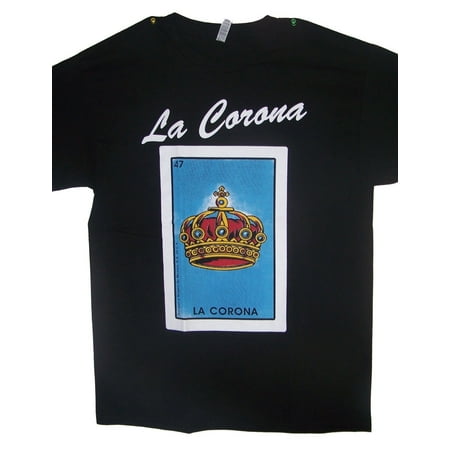 - La Corona Lottery T-Shirts Loteria T-Shirts Mexican T-Shirts US Screen Printed - Gifts (MXTS308-XXL)