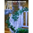 thumbnail image 4 of Cadena de luces solares Brightown para exteriores, 2 x 10 m, 100 LED, color blanco, 4 of 8