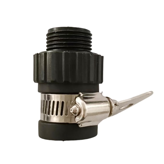 Threaded Universal Hose Adapter with Metal Clamp Rubber Connector for Faucet Garden Pipe Watering 2.0 Inch