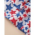 thumbnail image 6 of Toddler Girl 4th of July Outfit Short Sleeve T Shirt + Stars Stripes Suspender Skirts Overall Dress Set Kids Fourth Of July Clothes, 6 of 7