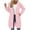 Pink, variant on ICHUANYI Womens Zip Up Hoodies Jacket Oversized Long Hood Coat with Pocket Fall Spring Outwear Sweatshirt Top
