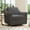 Black+ Gray + Modern + Foam + Cotton Linen, variant on 360 Degree Swivel Armchair Cotton linen skin-friendly fabric Ergonomic design Brass nail decorative armchair Living room chairs Bedroom chairs Living room chairs Black legs Suitable for indoor homes
