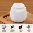 thumbnail image 2 of Elborse Marble Butter Keeper 4 inches White Butter Dish with Lid Handmade French Butter Crock for Kitchen Counter, Spreadable Butter Holder for Countertop Storage, 2 of 9