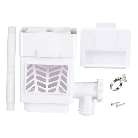 figatia Rain Water Collection System, Raindrop Collection, Rain Barrel Diverter for Downspouts Landscape Yard Watering White