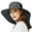 Deep Gray, variant on Loritta Wide Brim Sun Hat for Women, Waterproof UPF 50+ with Large Neck Flap for Women Beach Hat Black
