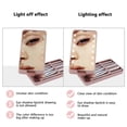 thumbnail image 3 of De Maquillaje Con Luz Led Con Pinceles De Maquillaje Caja De Espejo De Maquillaje Plegable De Viaje Espejo Compacto Portátil Sweethay HA045607-01, 3 of 6