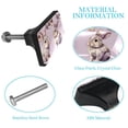 thumbnail image 3 of 4 Packs Rabbits Crystal Glass Cabinet Knobs Drawer Handles for Kitchen Cabinets Dresser Cupboard Wardrobe Pulls Handles, 3 of 7