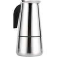 thumbnail image 1 of Cafetera italiana con filtro de acero inoxidable Cafetera moka plateada 450, 1 of 4