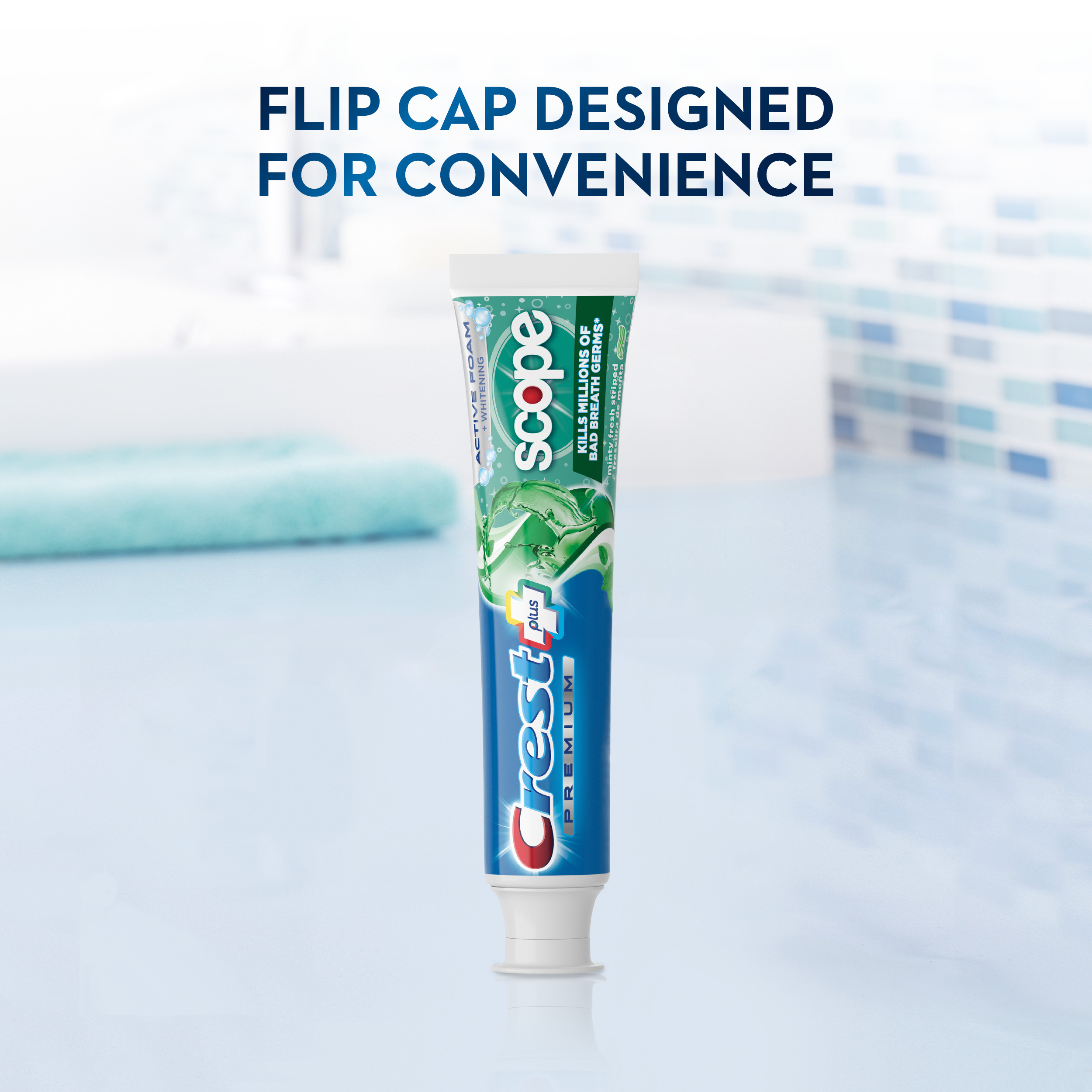 Crest Premium Plus Scope Toothpaste, Minty Fresh Flavor 5.2 oz, 3 Pk - image 6 of 9