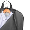 WallyBags 45inch Extra Capacity Garment Bag with Pockets, Black