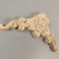 thumbnail image 5 of XIBUFE 2026 New Decorative Wood Molding 4 Pieces Wood Carved Corner Decorative Molding Wood Crafts Wood Carving Unpainted Decorative Rosette Molding for Decoration, 5 of 7