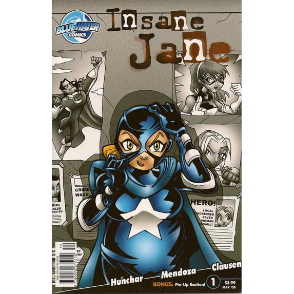 Insane Jane #1B VF ; Bluewater Comic Book