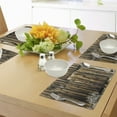 thumbnail image 4 of Ambesonne Rustic Place Mats Set of 4, Oak Barn Timber Door, Standard Size, Brown, 4 of 6