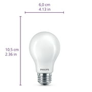Philips Ultra Definition LED 60-Watt A19 Light Bulb, Frosted Daylight, Dimmable, E26 Base (4-Pack)
