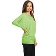 thumbnail image 2 of Women's Trendy style dolman sleeves solid tunic top, 2 of 3