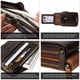 thumbnail image 5 of Cartera con cremallera MING CLAN de cuero con bloqueo RFID para hombre, 5 of 7