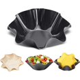 thumbnail image 1 of Taco - Moldes para ensaladas, moldes antiadherentes, moldes de omelette de acero al carbono, fabricante de conchas de taco, sartén de concha Tostada (8 pulgadas), 1 of 3