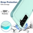 thumbnail image 5 of YEYKX Defender Case for Samsung Galaxy S21+ 5G 6.7'' Heavy Duty 1 in 1 Design Rugged Full Body Dustproof Shockproof Bumper Non-Slip Protective Cover,Light Green,For Galaxy S21+, 5 of 5