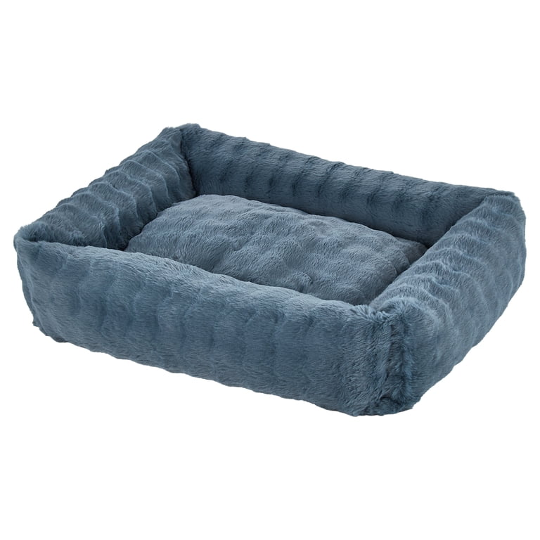 Vibrant Life Medium Bubble Fur Pet Bed, Blue photo 7