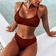 thumbnail image 2 of Conjunto de bikini de dos piezas cómodo con contraste de pecho alto para mujer OAVQHLG3B Store  lin121212, 2 of 4