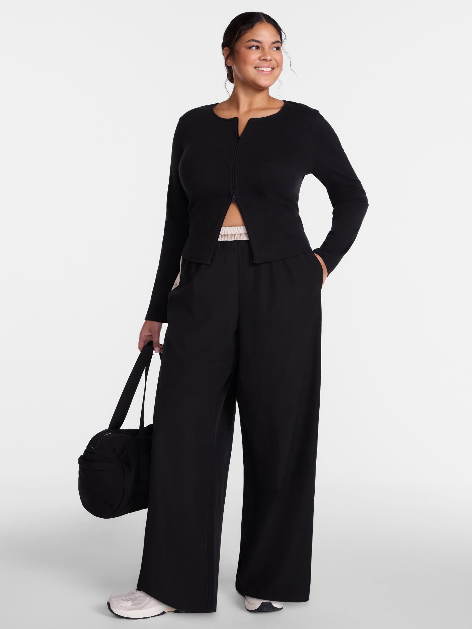 Avia Women's Color Block Wide Leg Pant, sizes XS-XXXL