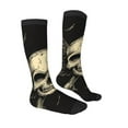 thumbnail image 4 of Lsque Gothic Winged Skull Printed Crew Socks Men's Women's LightWeight Thin Casual Calf Socks ,Knee High Socks,Cotton Socks, 4 of 9