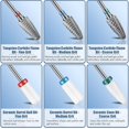 thumbnail image 3 of Depvko Juego De 13 Brocas Para Uñas, 3 Brocas De Carburo De Tungsteno 3 Brocas De Cerámica Para Uñas Efile 6 Brocas De Diamante 1 Cepillo De 3/32 Pulgadas Para Taladro De Uñas, 3 of 5