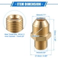 thumbnail image 6 of Unique Bargains Pressure Washer Connector Fitting M14x1.5 to M18x1.5 Male Adapter Brass Hose Connector Brass Copper Tone, 6 of 6