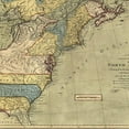 thumbnail image 4 of 24" x 28" Vintage 1771  Map of North America Wall Art, 4 of 10