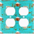 thumbnail image 3 of Metal Light Switch Plate Cover Coffee Mocha Latte Cup COF007, 3 of 13