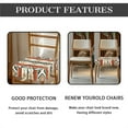 thumbnail image 5 of SEANATIVE Southwest Aztec Chair Seat Covers for Dining Chairs Set of 4 Stretch Chair Covers Armless Chair Cover Protector Reusable Chair Slipcovers for Kitchen Restaurant Chair Seat Decor, 5 of 7