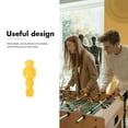 thumbnail image 3 of OULII 4pcs Desk Soccer Player Figures Plastic Yellow Colors Game Accessories, 3 of 8